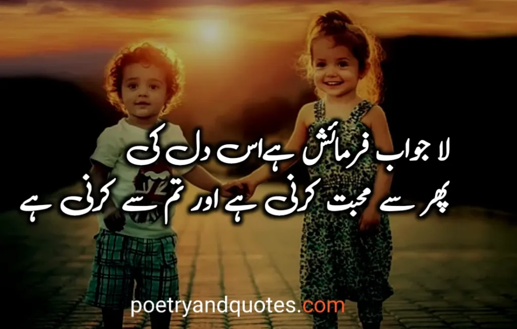 Love Poetry in Urdu 2 Lines 