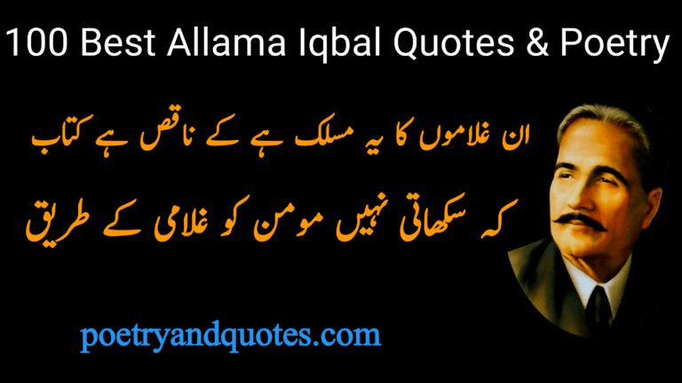 100 Best Allama Iqbal Quotes & Poetry