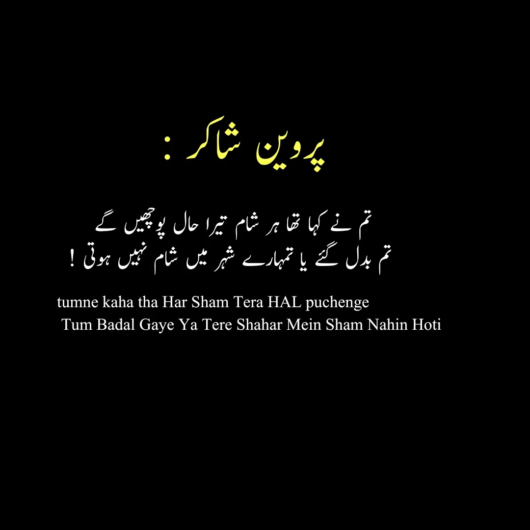 Sad Poetry in Roman Urdu
