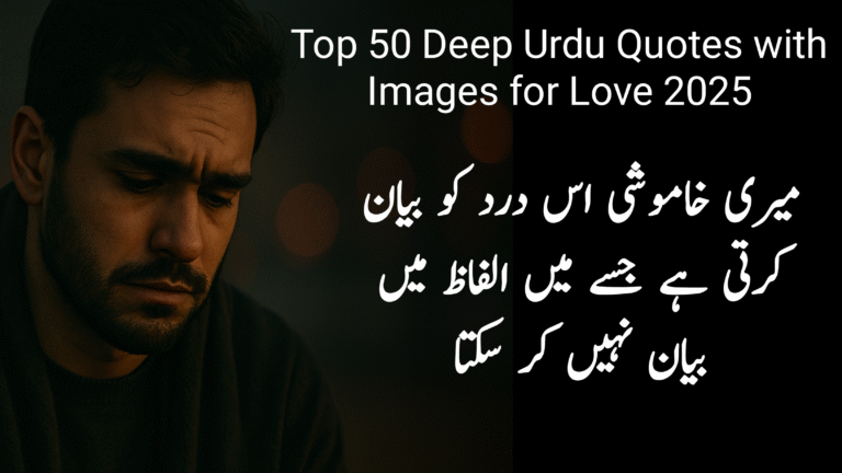 Top 50 Deep Urdu Quotes with Images for Love 2025