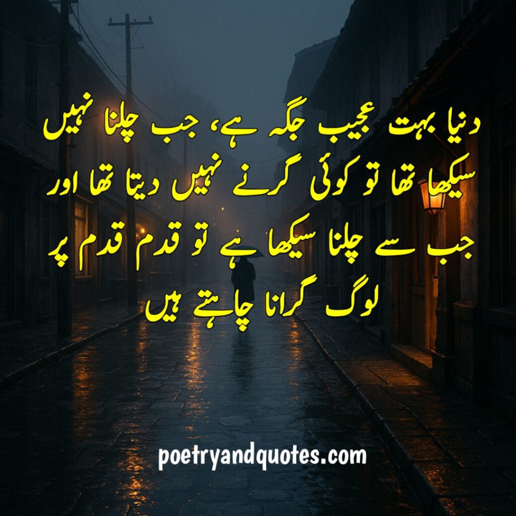 Half-moon in night sky capturing the quiet beauty of longing in classic Urdu shayari