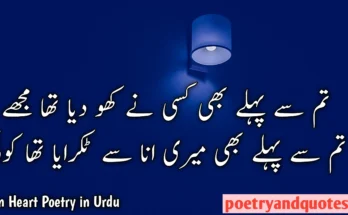 Broken Heart Poetry in Urdu